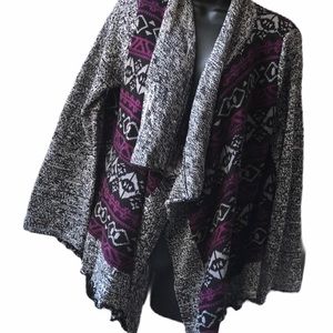 Style & Co Open Front Sweater Size M